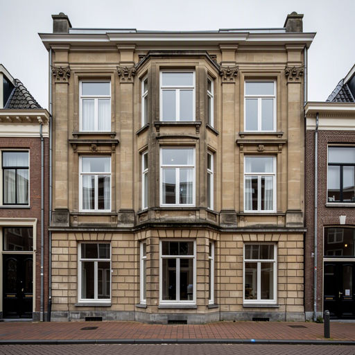 Moderne twee-onder-een-kap in Nootdorp met nieuwe witte kunststof kozijnen