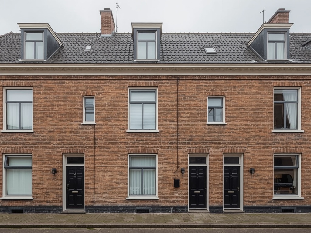 Moderne twee-onder-een-kapwoning Wassenaar met antraciet grijze kunststof kozijnen