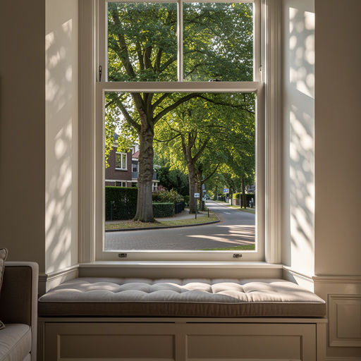 Lichte woonkamer in een hoekwoning in Wateringen met veel daglicht door nieuwe kunststof kozijnen