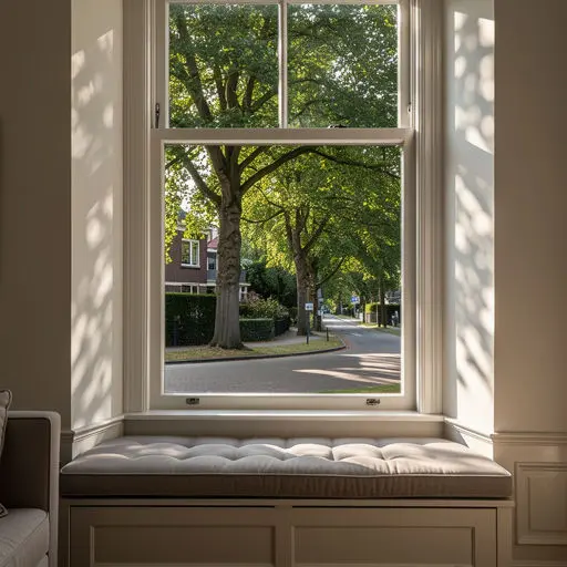 Lichte woonkamer in een hoekwoning in Wateringen met veel daglicht door nieuwe kunststof kozijnen