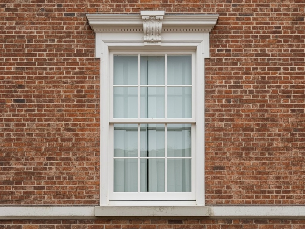Detailopname van een kunststof schuifkozijn witte korrelstructuur in een vooroorlogs pand in Voorburg