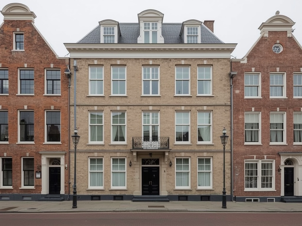 Moderne eengezinswoning Leidschendam met nieuwe witte kunststof kozijnen
