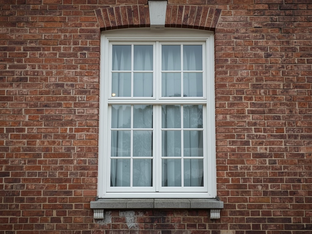 Detailopname wit kunststof kozijn met speelse draaikiepramen in Rijswijkse eengezinswoning