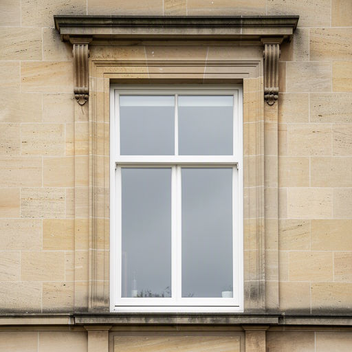 Detailopname kunststof kozijn wit met sierlijst in Leidschendamse villa