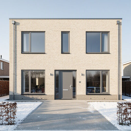 Kunststof kozijnen aan de voorgevel van een Haagse woning