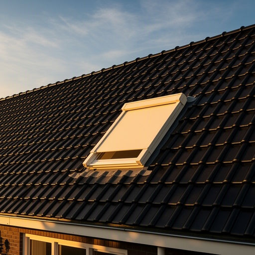 Wit kantelbaar kunststof dakraam met HR++ glas in een zolderkamer in Den Haag